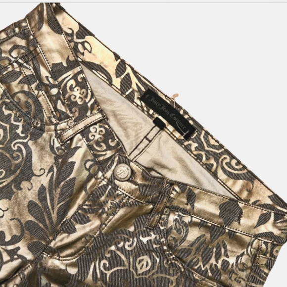 Juicy Couture Metallic Gold Jeans - Picture 2 of 7